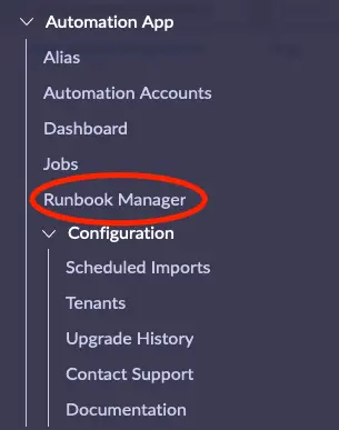 Open Runbook Manager
